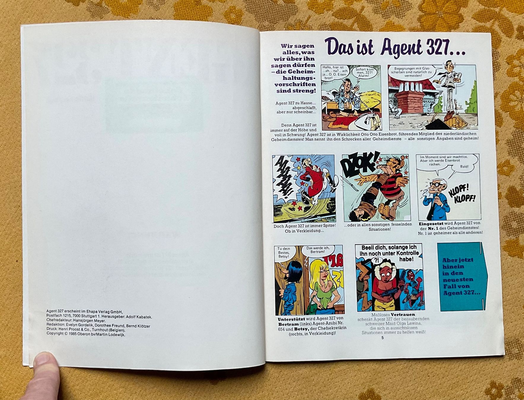 Fumetti: Agent 327 Band Nr 8 von 1985 – Usato da Endingen venduto da nathan05 3