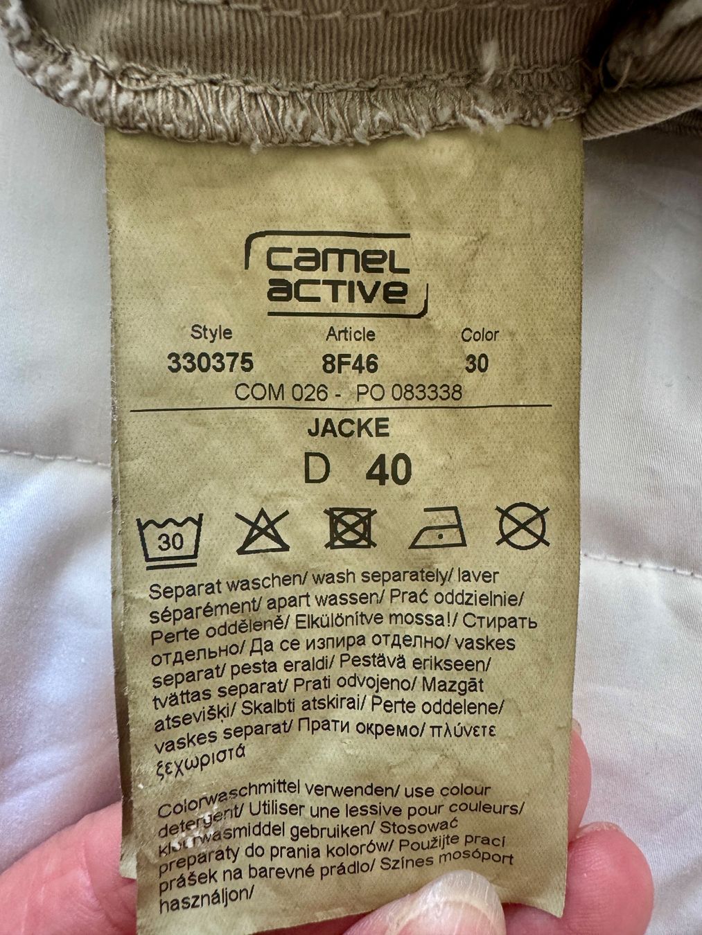 Camel Giacche: Camel-Jacke, Grösse 40, neu – Nuovo (secondo la descrizione) da Erlinsbach SO venduto da Romstrasse 7