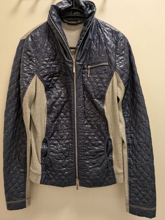 "Bonita" Steppjacke, marine/grau, Grösse 38 - Top Zustand!