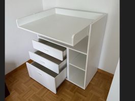 Wickelkommode mit 3 Schubladen