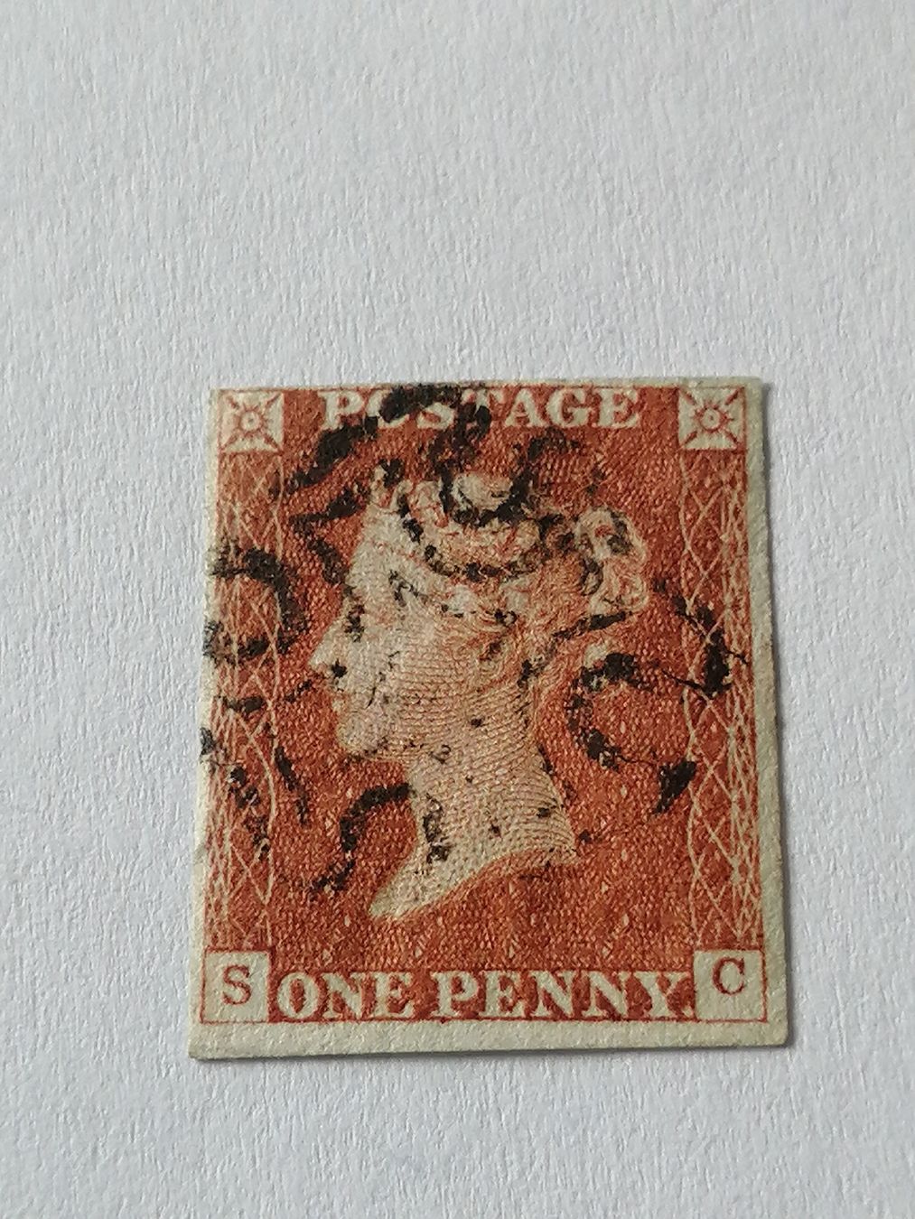 Tous les timbres: One Penny Red 1841, Platte 37 – D'occasion à Happerswil par tschergi
