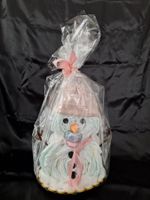 Windeltorte Schneemann Geschenk Geburt, Taufe Rosa
