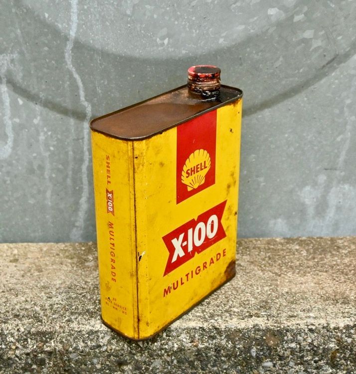 Vintage SHELL X-100 KANISTER Multigrade (Gebraucht) in Pfaffhausen für ...
