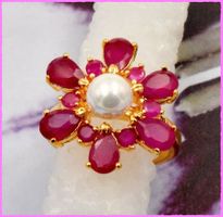 Bezaubernder Ring mit Zirkonia 24K Vergoldet