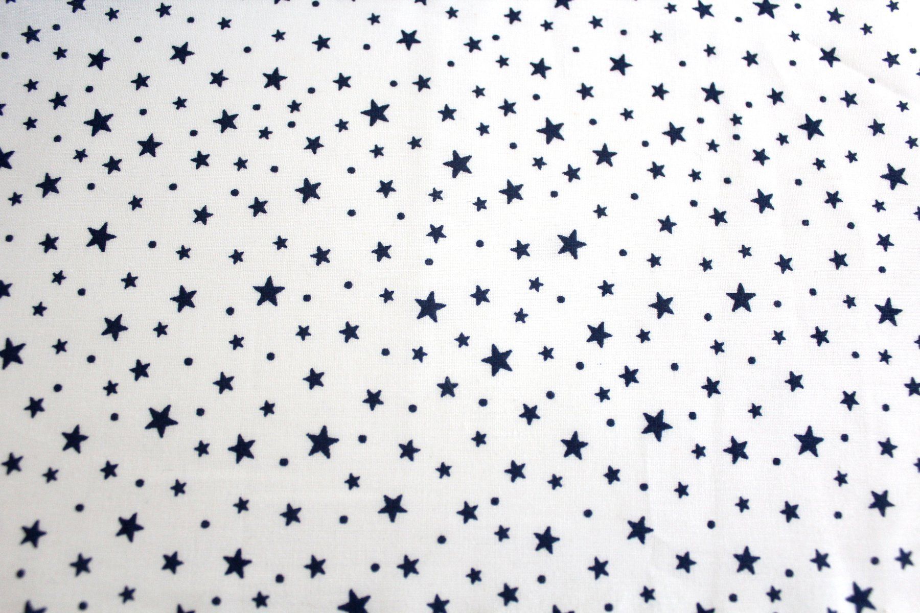 Stoffe: 50cm Stoff mit Sternen weiss/dunkelblau – Neu (gemäss Beschreibung) aus Goldach von byBigo 2