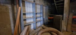 Metallregal verzinkt 4 Elemente gebraucht H =250 cm x 400 cm