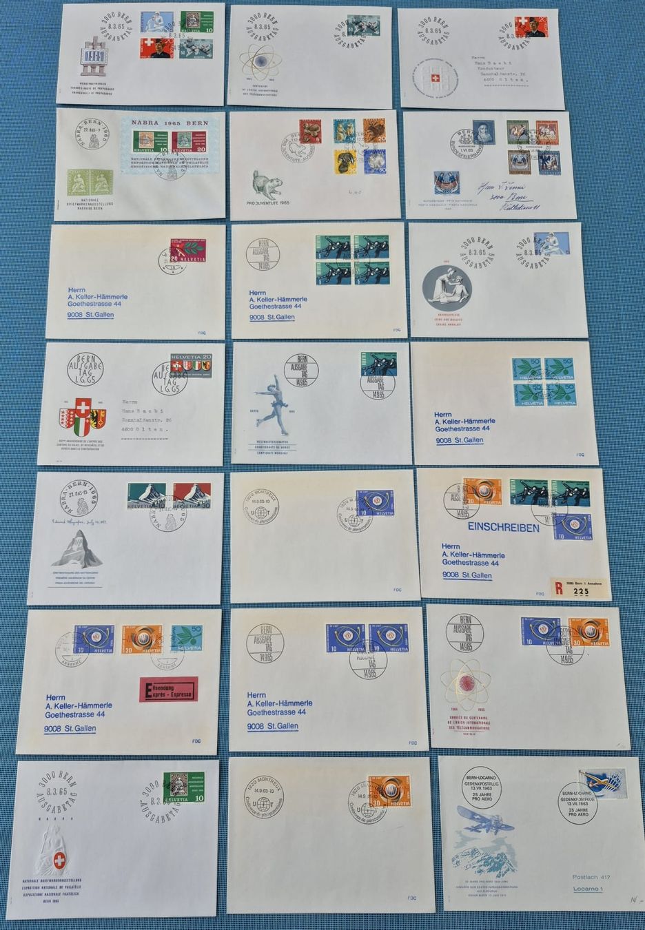 Alle Briefmarken: FTC Briefmarken-Sammlung, 110stk.Ersttagsbriefe! – Gebraucht aus Hünibach von rut_l6ht 3