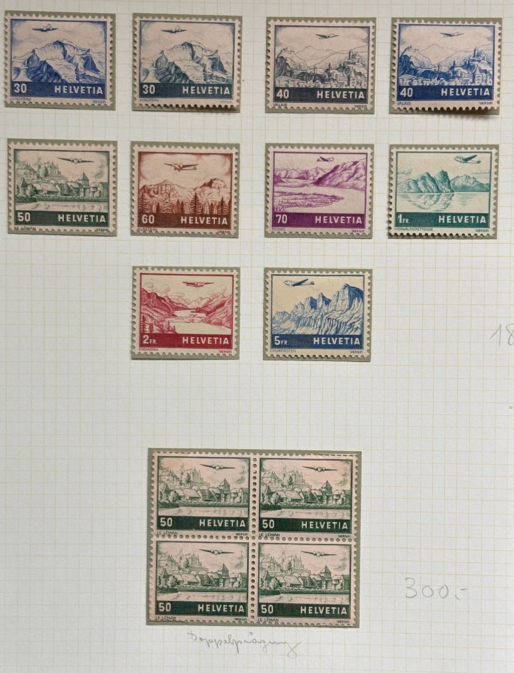 Tutti i francobolli: FLUGPOST BRIEFMARKEN – Usato da Ostermundigen venduto da Heavenmaus75