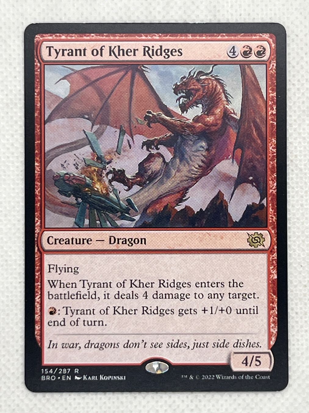 Magic The Gathering Carte collezionabili: Magic The Gathering Tyrant of Kher Ridges – Usato da Hinterkappelen venduto da Kim1992