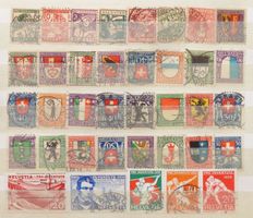 PRO JUVENTUTE: Des timbres oblitérés des années 1915 à 1932