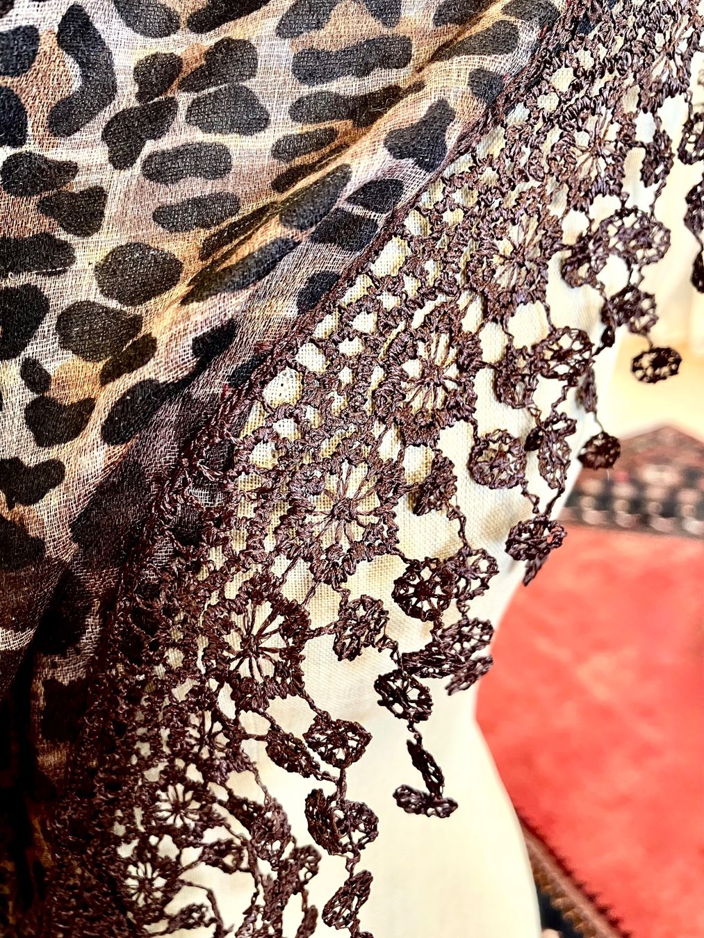 Foulards, Tücher & Schals: Schal mit Spitzen – Neu (gemäss Beschreibung) aus Schaffhausen von NinaRicardo 1