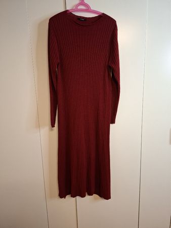 LC Waikiki Strickkleid, bordeaux, Grösse XL, Herbst&Winter