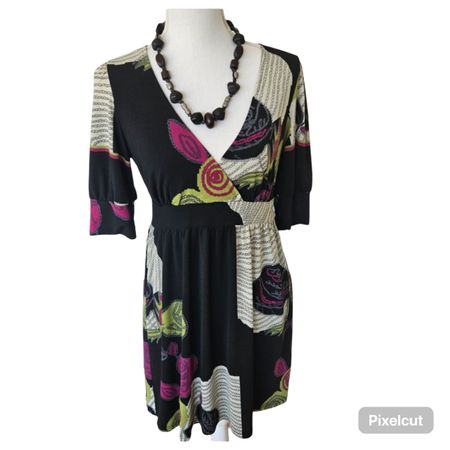 Yumi Tunika Wickel-Kleid- S