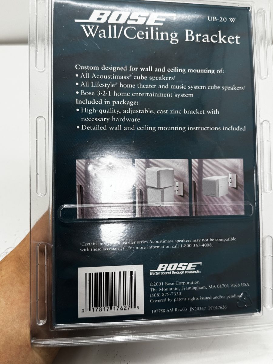Bose Supporti a parete: Bose UB-20 W Wall/Ceiling Bracket neu originalverpackt – Usato da Schlieren venduto da Eldi84 1