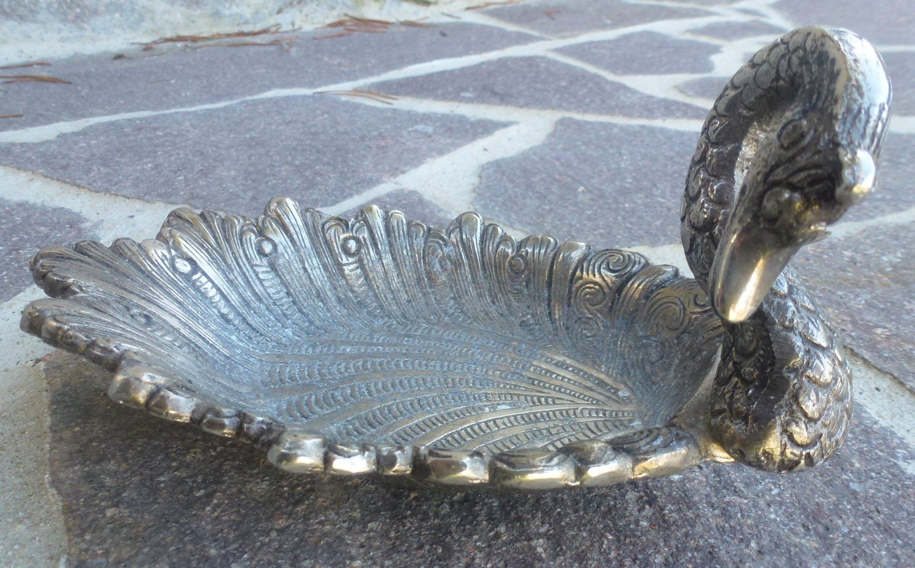 Figuren: ++ Schwan aus Metall - wunderschön verziert – Gebraucht aus Walkringen von Casablanca777 6
