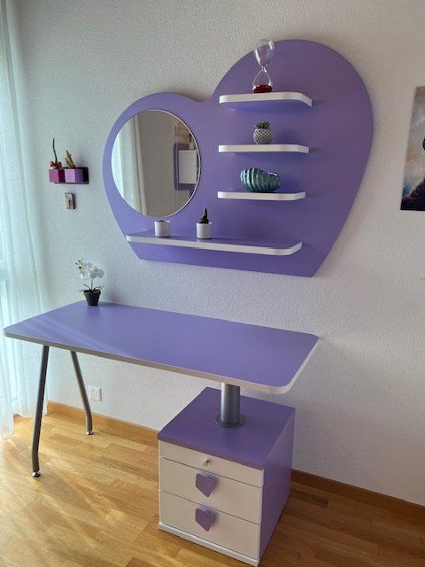 Betten: Chambre d'enfant/ado fille mauve/blanche – Gebraucht aus Senarclens von CESCA13 2