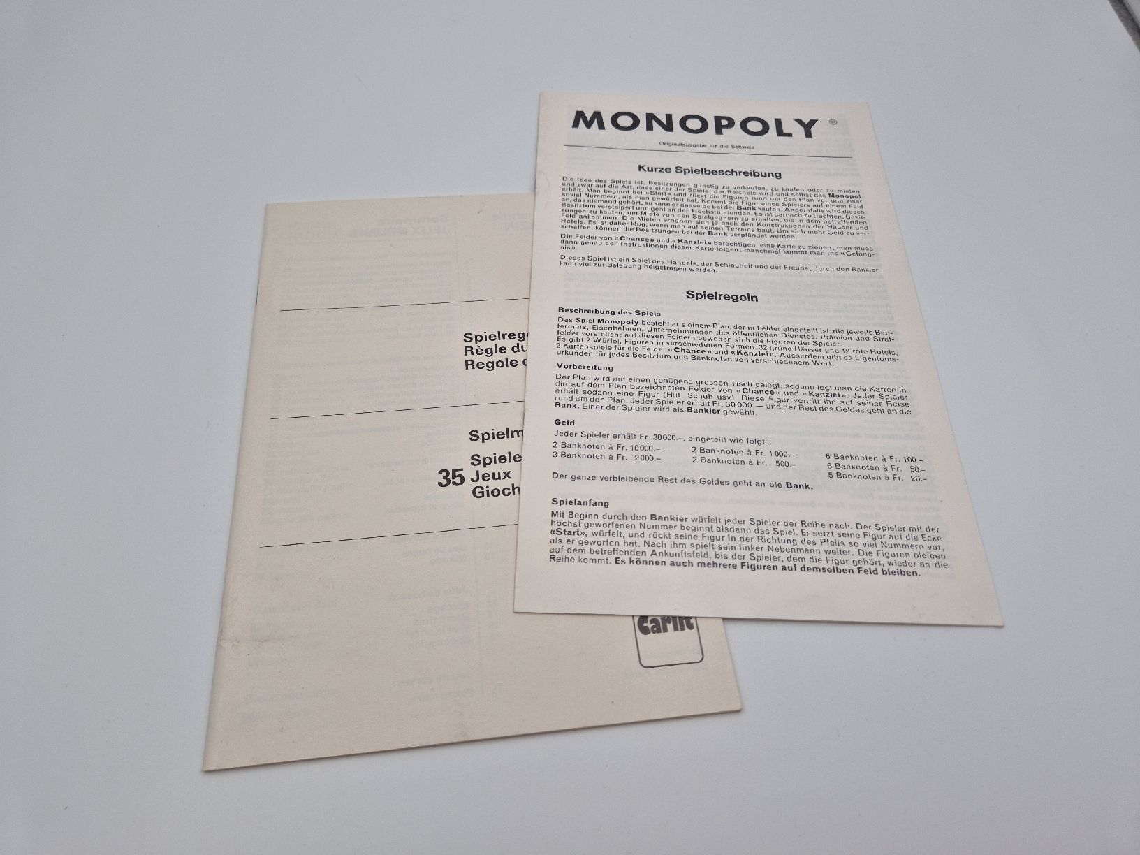 Parker Giochi: Monopoly Grand Luxe Parker, Vintage Version – Usato da Ettiswil venduto da beekeper13 2