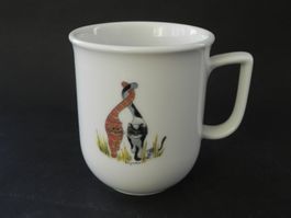 Hohe Tasse * Katzenmotiv * Design Baumgartner von Langenthal