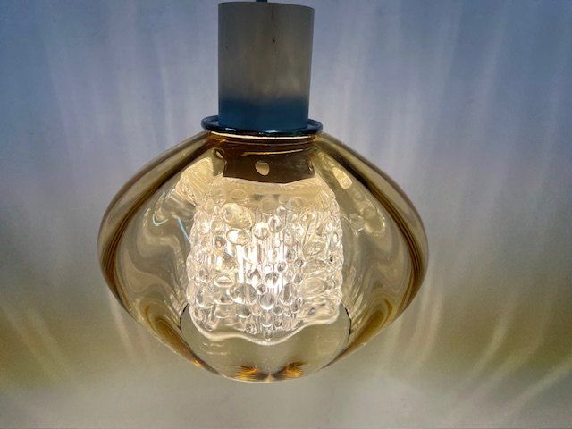 Lampadari & plafoniere: Hängelampe mit gelblichem Glas – Usato da Zürich venduto da gigimai67 1