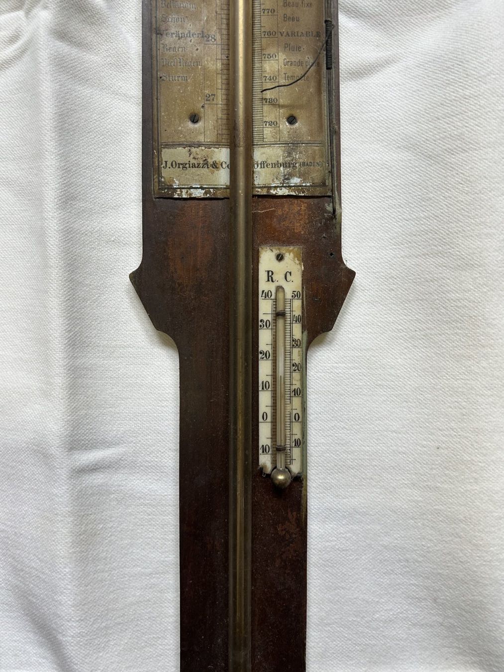 Altri elettrodomestici e apparecchi d’epoca: Antikes Quecksilber Barometer – Usato da Zürich venduto da PC8800 2