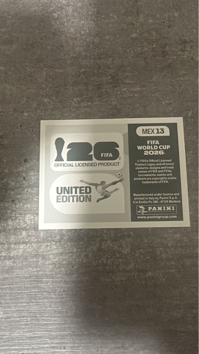 Panini Carte collezionabili: MEX 13 , FIFA WORLD CUP 2026 – Nuovo (secondo la descrizione) da Frauenfeld venduto da 1PegPeg1 1