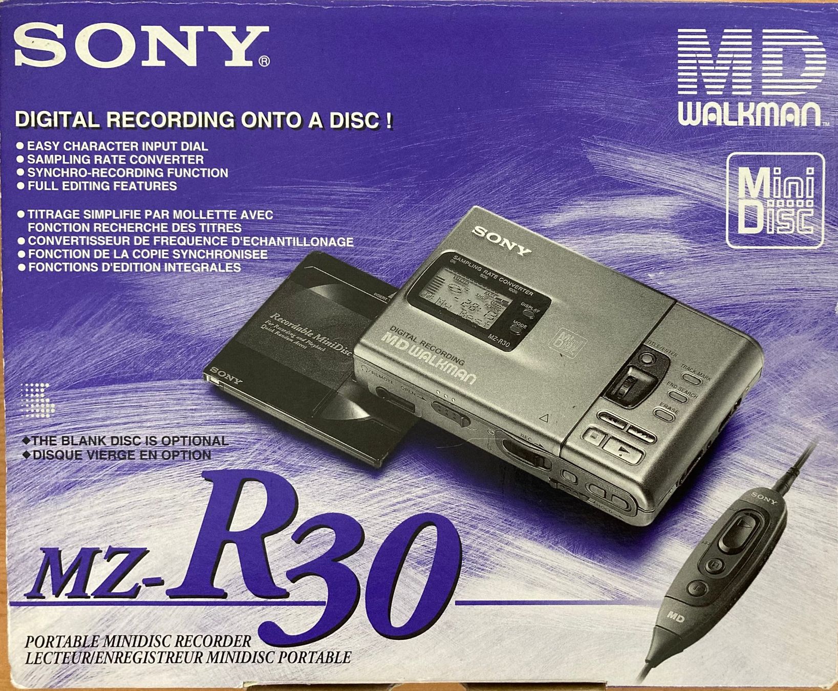 Sony Minidisc: Sony MD Walkman MZ-R30 Minidisc Recorder – Gebraucht aus Uster von ju314 3