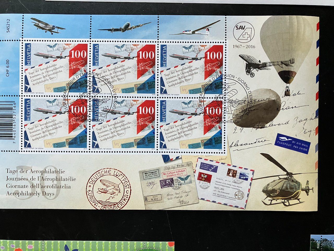 Alle Briefmarken: Lot 2016 Kleinbögen und Blöcke mit ET – Gebraucht aus Nesslau von andi_hon 3