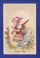 ENFANT - Jeune fille et fleurs - Bonne Fête // pli //