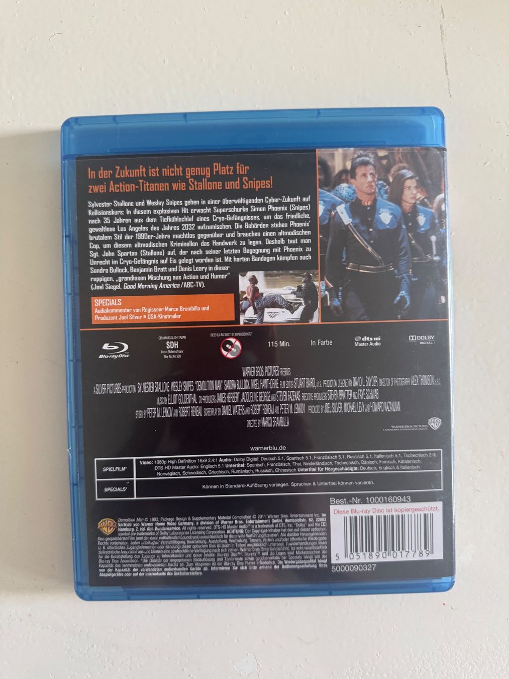 Alle DVDs: DEMOLITION MAN (BLU-RAY) STALLONE/ SNIPES – Gebraucht aus Basel von san_2qlq 1