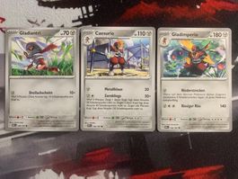 Pokémonkarten Gladiantri, Caesurio, Gladimperio - OBF