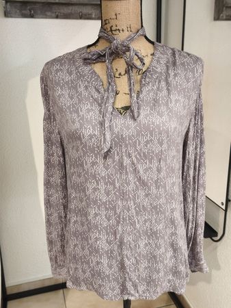 Damen Bluse Street One grau gemustert Grösse 38 neuwertig