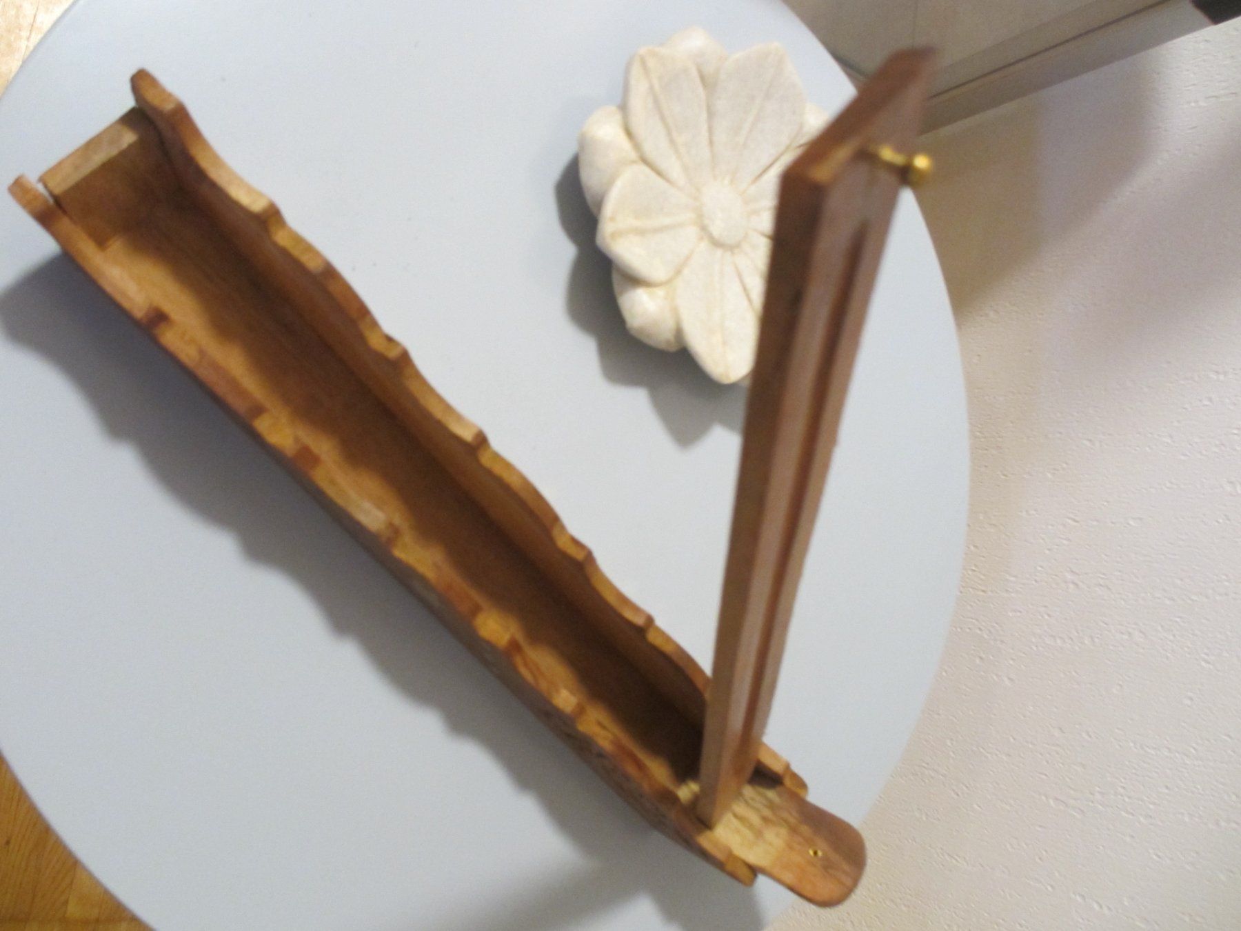 Candele: grosser Räucherstäbchenhalter Holz mit Messingsterne – Nuovo (secondo la descrizione) da Herisau venduto da fan_h9qj 5