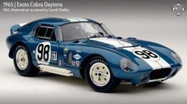 EXOTO 1:18 SHELBY COBRA DAYTONA SIGNED ROOF LIMITED ED. 1965