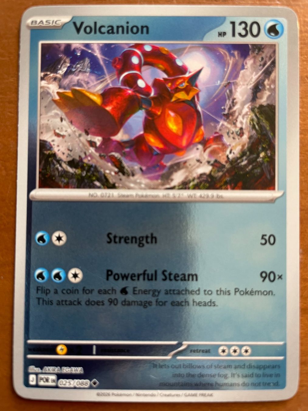 Pokémon Carte collezionabili: Pokemon Volcanion Reverse (Versand gratis) – Nuovo (secondo la descrizione) da Chur venduto da Angerson