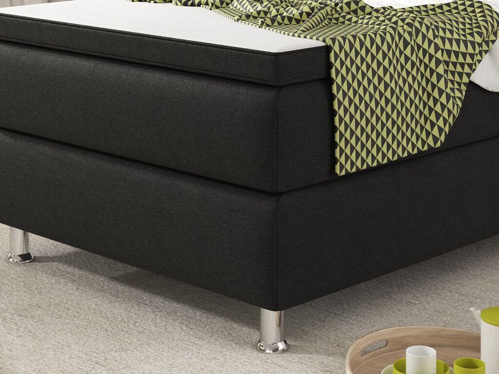 Letti: Boxspringbett 90x200 Schwarz Box Springbett – Nuovo e nell'imballaggio originale da Wallenwil venduto da toesstal-vertrieb 4