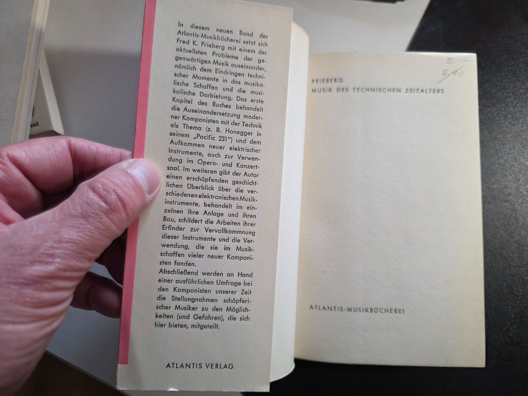 Libri: Musik des technischen Zeitalters - 1956 – Usato da Walterswil BE venduto da Lonitti 4
