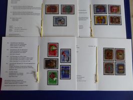 7 stk. Briefmarken Faltheft gebunden 1981