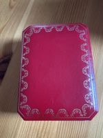 Boite Cartier Paris C 4512 rouge cuir bon état