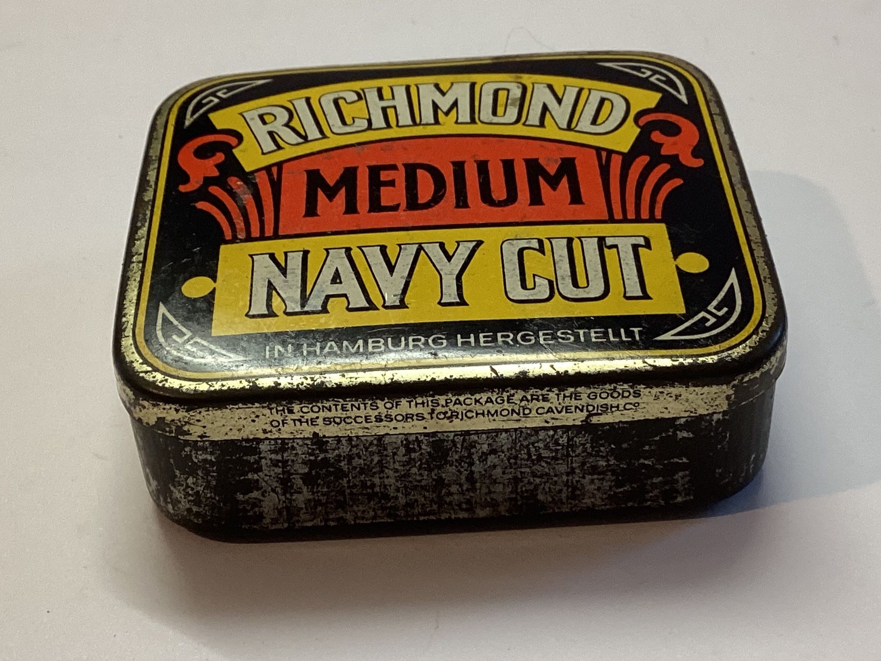 Tabacchi: Alte Tabak Zigaretten Dose Richmond Medium Navy Cut – Usato da Eglisau venduto da mar_5rn2