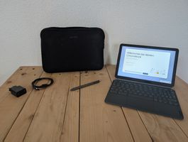 Lenovo Chromebook, Tablet mit Tastatur und Stift