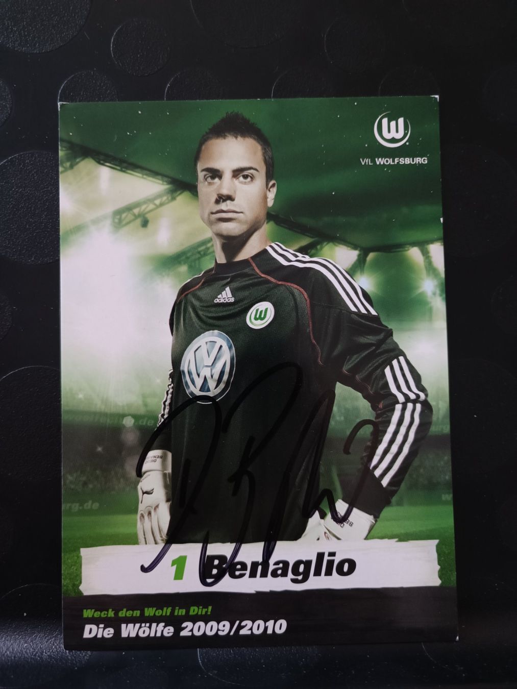 Autografi: Diego Benaglio -  VfL Wolfsburg handsignierte Autogrammkarte – Usato da Menziken venduto da Artographs