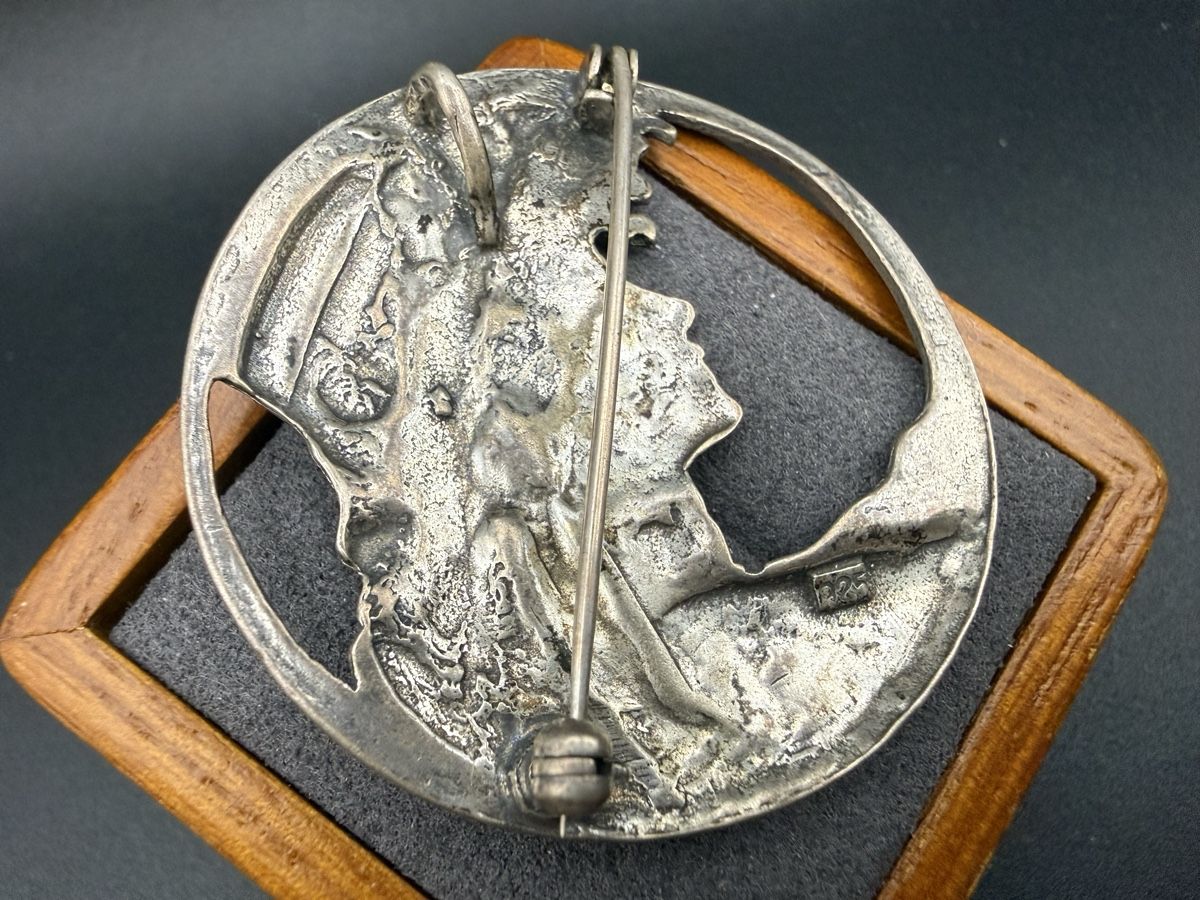 Spille & Fermagli: Antike Jugendstil-Brosche aus 925er Silber – Usato da Lamone venduto da LaCantinaMagica 6