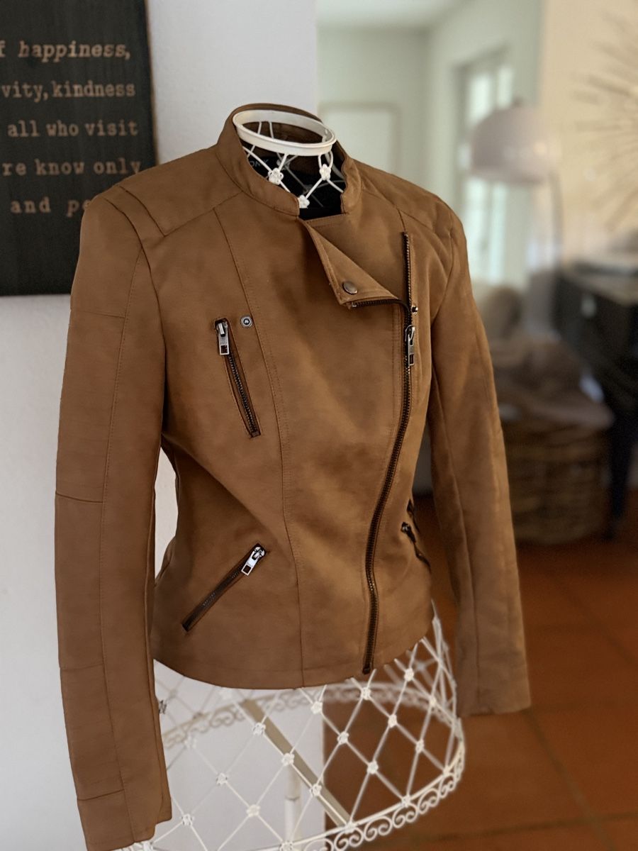 Only Jacken: Only Kunstleder Jacke cognac 36 – Gebraucht aus Fehraltorf von Erdo81