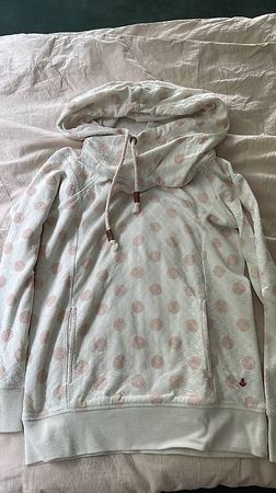 Kapuzenpulli weiss, Grösse S