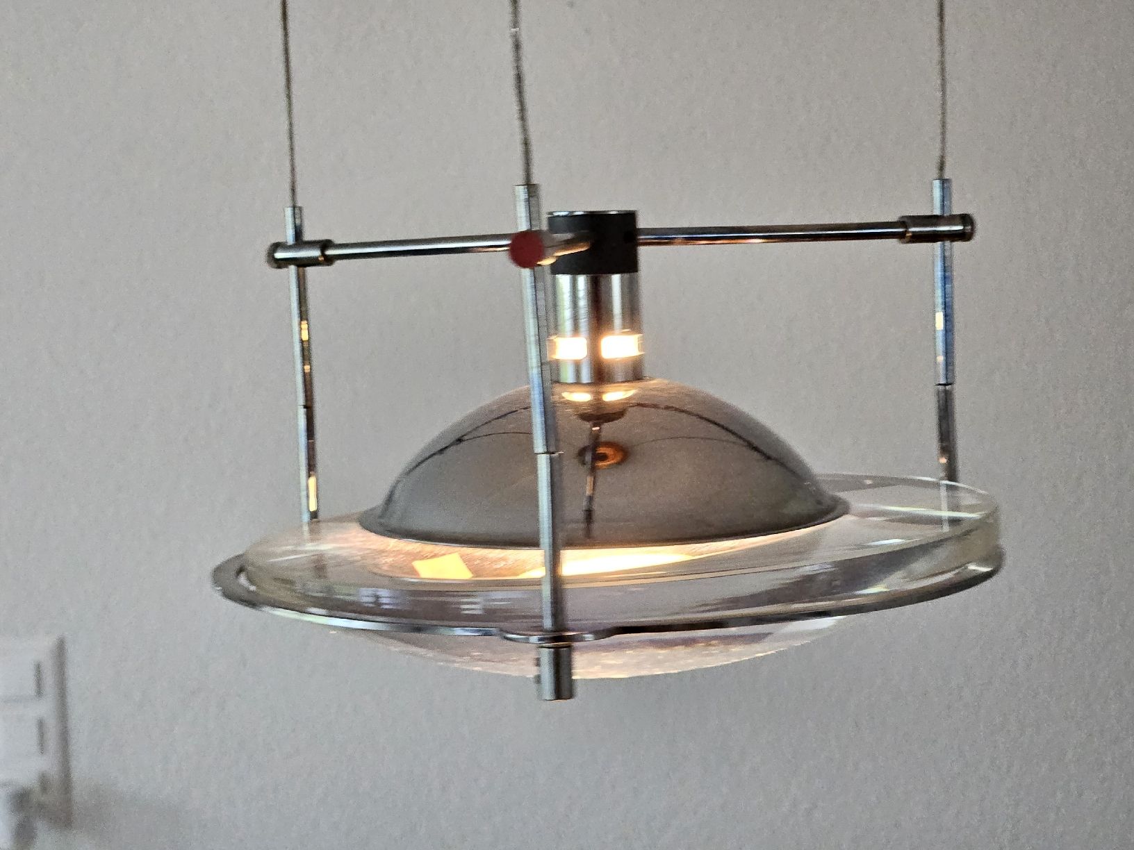 Lampadari & plafoniere: Hängeleuchte Metall Glas; Deckenlampe Retro Design – Usato da Kreuzlingen venduto da chr_pfn9 2