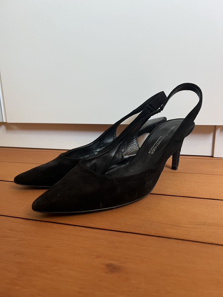 Scarpe da donna: Slingback Heels Black Suede  – Usato da Zürich venduto da san_t2jq 1