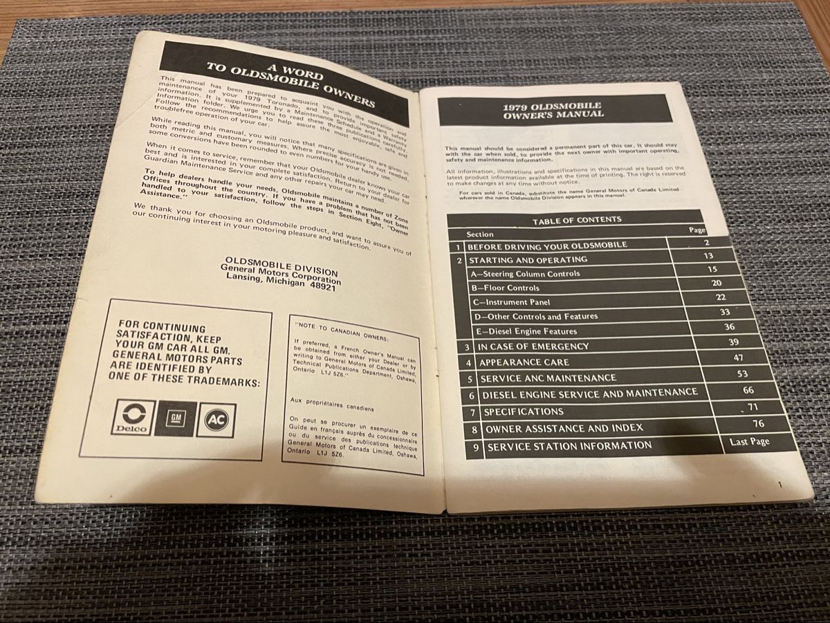 Libri: OLDSMOBILE TORONADO 1979 – Difettoso da vessy venduto da spoutnik75 1
