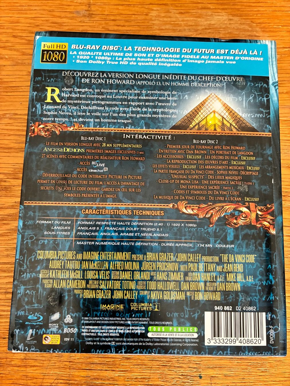 Tutti i DVDs: Da Vinci Code (2006, Version Longue, 2 Blu-ray + livret) – Usato da Vevey venduto da zecollector 4