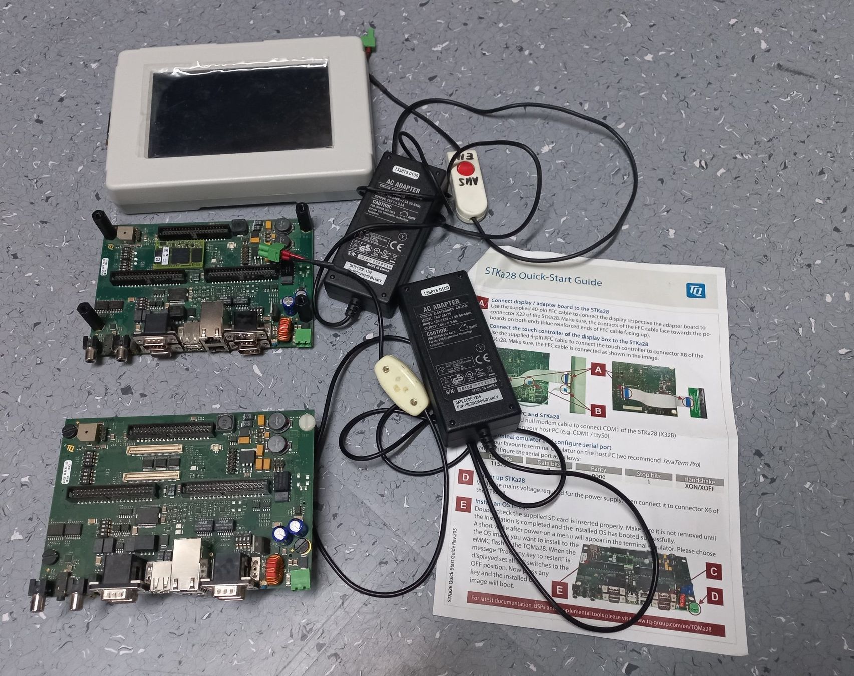 Componenti elettronici: 2x Embedded Starterkit STKa28, TQMa28, Netzteil und Display – Usato da Wiesendangen venduto da 27viper27