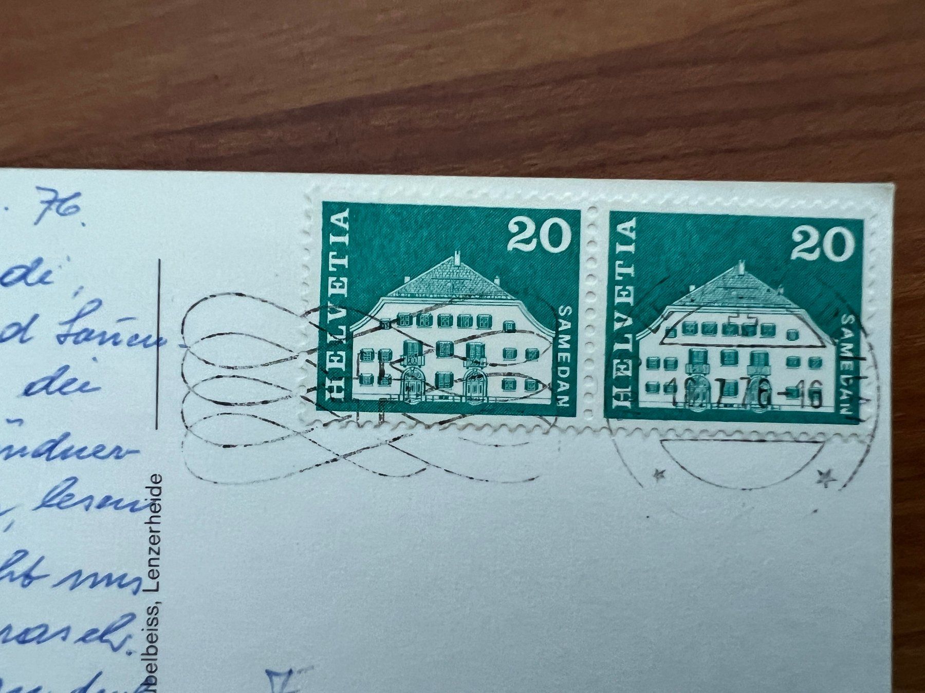 Cartoline postali: AK  1976 Lenzerheide  (G1492) – Usato da Hinwil venduto da Sidi4 1
